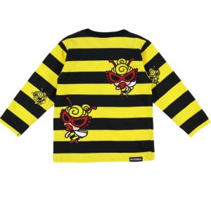 画像2: MY FIRST HYSTERIC　 LITTLE BEE ボーダー 長袖Tシャツ　　64；イエロー系 (2)