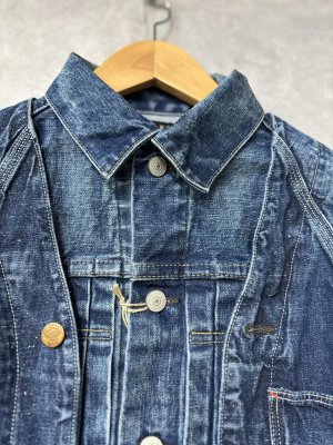 画像2: 2026春夏　MARET(マレ) 　　セルビッチデニムドッキングジャケット　14；ブルー (2)