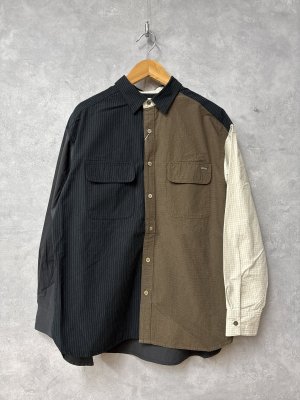 画像1: 2026春夏　FITH  　リップボイルワッシャーシャツ　　17；チャコール (1)