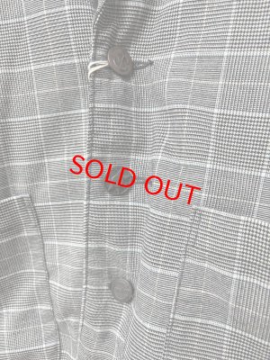 画像2: 2026春夏　GTH　　キラキラ　グレンチェック　ジャケット　　3；グレー (2)