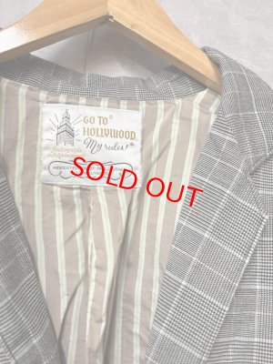 画像3: 2026春夏　GTH　　キラキラ　グレンチェック　ジャケット　　3；グレー (3)