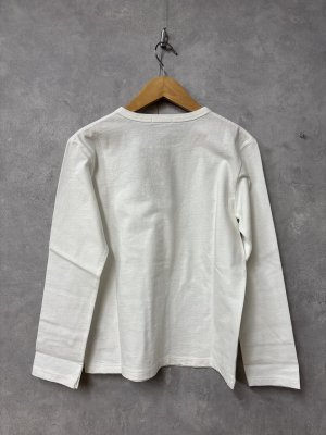 画像3: 2026春夏　FITH  　オールドコットン　L/S　Tシャツ　1；白　 (3)