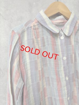 画像2: 2026春夏　FITH  　ニジュウオリ　ストライプ　ブラウス　　6；ピンク (2)