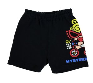 画像1: MY FIRST HYSTERIC　HAPPY DRIVE 裏毛ハーフパンツ　　10；ブラック　 (1)