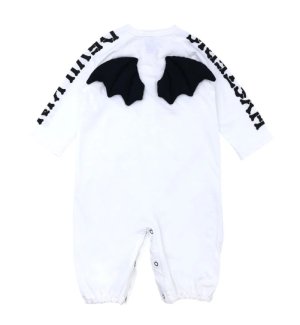 画像2: MY FIRST HYSTERIC　　DEVILKIN 羽付き 長袖2WAYALL　　00；ホワイト　　サイズ；F(60-70cm) (2)