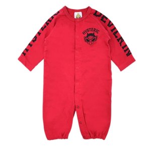 画像1: MY FIRST HYSTERIC　　DEVILKIN 羽付き 長袖2WAYALL　　20；レッド　　サイズ；F(60-70cm) (1)