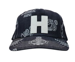 画像1: Hystericmini  MINI FACE JQ キャップ　　45；インディゴ　　 (1)