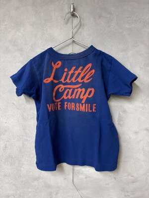 画像1: 2026春夏 　DENIMDUNGAREE　ビンテージテンジク LITTLE CAMP TEE　　14；ブルー (1)