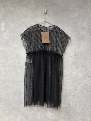 画像3: 2026春夏　FITH  　チュールレースワンピース　　2；黒　 (3)