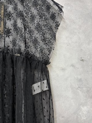 画像2: 2026春夏　FITH  　チュールレースワンピース　　2；黒　 (2)