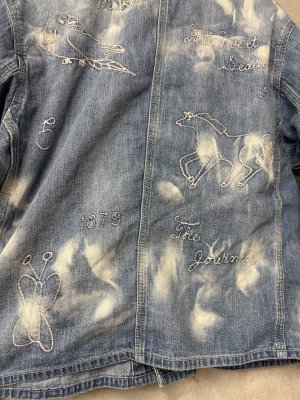 画像4: 2026春夏　GTH　ワークデニム カバーオール ジャーニー　44；ライトブルー (4)