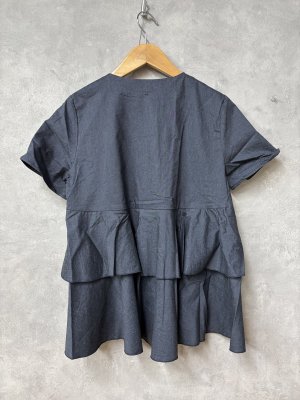 画像3: 2026春夏　FITH  　バックラッシュリネン　S/S　ブラウス　　4；紺 (3)