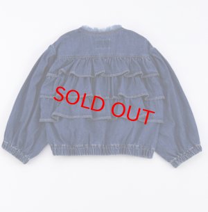画像2: OCEAN&GROUND 　Jr.ノ-カラーフリルデニムJKT (2)