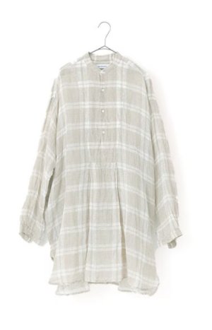 画像3: Veritecoeur       　リネンチェックヨークシャツ　　サイズ；F (3)