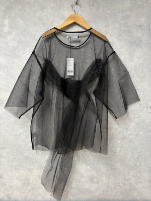 画像3: ??nunuforme 　 リボンチュールT 　　BLACK (3)