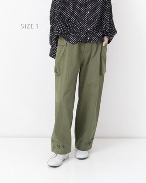 画像3: Veritecoeur      ピーチスキンカーゴパンツ (3)