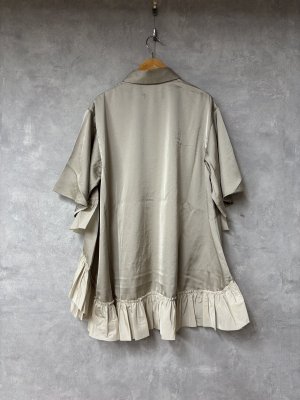画像3: ??nunuforme 　 ボリュームフリルシャツ　　BEIGE (3)