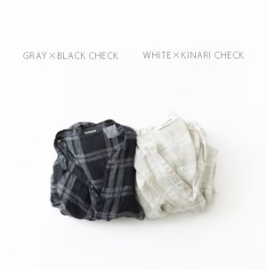 画像1: Veritecoeur       リネンチェックスキッパーワンピース　　サイズ；F (1)