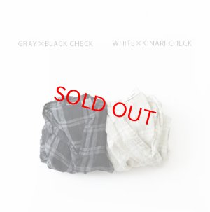 画像1: Veritecoeur       リネンチェックスキッパーワンピース　　サイズ；F (1)