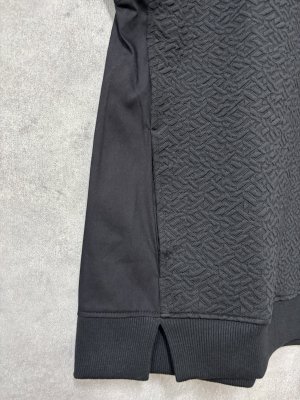 画像2: ヴァンブラン vent blanc　　幾何学JQ*ブロードコンビベスト　　BLACK　サイズ；F　 (2)