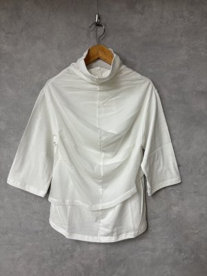 画像1: gomme 　ハイネックチュールＴ 　1；白　サイズ；M (1)