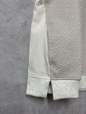 画像2: ヴァンブラン vent blanc　　幾何学JQ*ブロードコンビベスト　　G.BEIGE　サイズ；F　 (2)