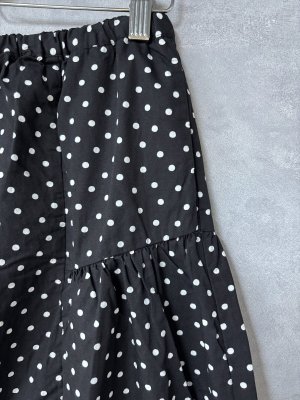 画像3: ヴァンブラン vent blanc　　40/1ランダムドットpt ギャザースカート　　BLACK　　サイズ；F　 (3)