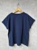 画像3: NATURAL LAUNDRY  　空紡天竺リンゴpt ドルマンT　　480；ネイビー　サイズ2 (3)