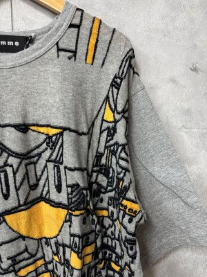 画像2: gomme 　バックタックＴ 　2；グレー　サイズ；M (2)