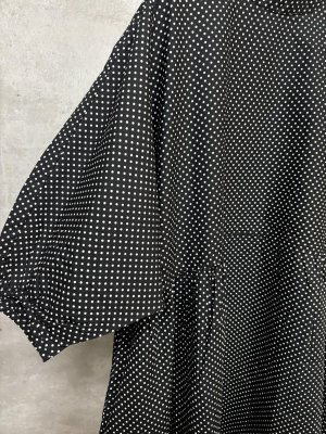 画像3: grin  ブロードドルマンサックワンピース　　994；ブラック系　サイズ2 (3)