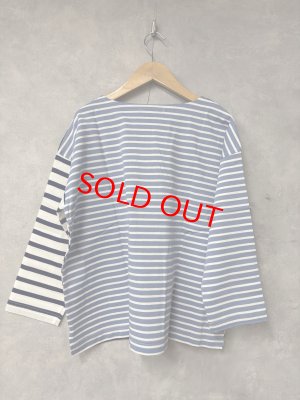 画像3: NATURAL LAUNDRY  　パネルBDバイカラープルオーバー　　452；ブルー系　サイズ2 (3)