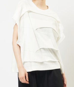 画像4: gomme 　ルーズパネルＴ　1；白　　サイズ；M (4)