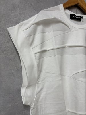 画像2: gomme 　ルーズパネルＴ　1；白　　サイズ；M (2)