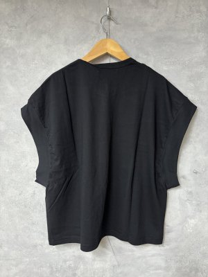 画像3: gomme 　ルーズパネルＴ　3；黒　サイズ；M (3)