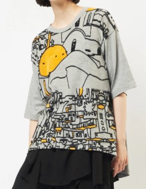 画像4: gomme 　バックタックＴ 　2；グレー　サイズ；M (4)