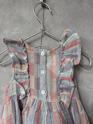 画像4: 2026春夏　FITH  　ベビーニジュウオリストライプ　フリルワンピース　6；ピンク (4)