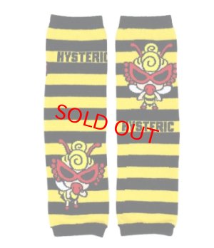 画像4: HYSTERIC MINI 　LITTLE BEE ボーダー レッグウォーマー　　 (4)