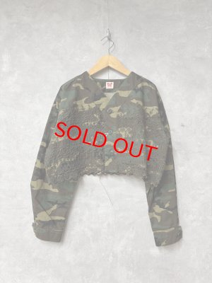 画像1: 2026春夏　GTH　  カットワーク ファティーグ ショートJK　　9；カーキ　　サイズ；F (1)