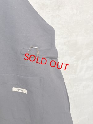 画像4: 2026春夏　FITH  　綿麻高密度　ウェザーサロペットスカート　4；紺 (4)