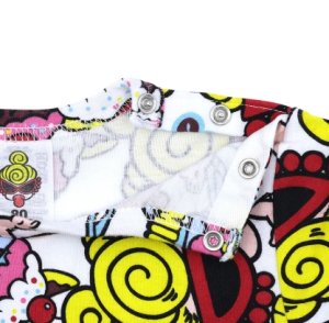 画像3: MY FIRST HYSTERIC　　HYSTERIC MINI SWEETS PARLOR総柄　ショートオール　　04；ホワイト系　サイズ；80cm (3)