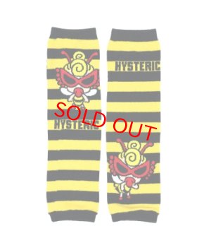 画像1: HYSTERIC MINI 　LITTLE BEE ボーダー レッグウォーマー　　 (1)