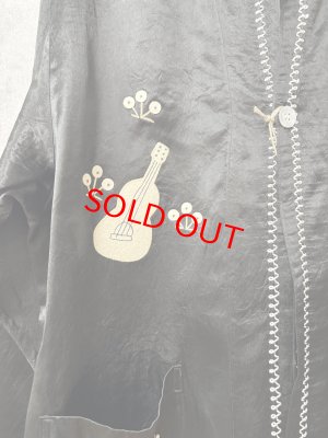 画像2: 2026春夏　MARET(マレ) 　ビンテージサテンメキシカンジャケット　2；黒　サイズ；F (2)