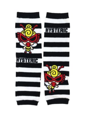 画像2: HYSTERIC MINI 　LITTLE BEE ボーダー レッグウォーマー　　 (2)