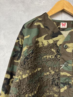 画像2: 2026春夏　GTH　  カットワーク ファティーグ ショートJK　　9；カーキ　　サイズ；F (2)