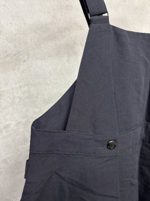 画像3: 2026春夏　FITH  　綿麻高密度　ウェザーサロペットスカート　4；紺 (3)