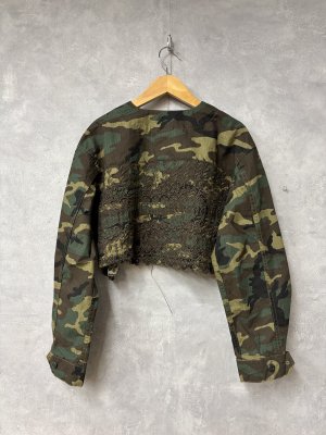 画像4: 2026春夏　GTH　  カットワーク ファティーグ ショートJK　　9；カーキ　　サイズ；F (4)