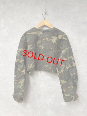 画像4: 2026春夏　GTH　  カットワーク ファティーグ ショートJK　　9；カーキ　　サイズ；F (4)