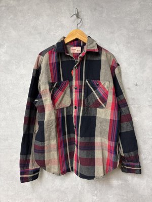 画像1: 2026春夏 　DENIMDUNGAREE　ムラチェックシャツ　16；ベージュ　 (1)