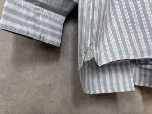 画像3: YARRA NEU　SIDGRAS切り替えストライプシャツ　	53_SAX STRIPE　　サイズ；FREE (3)