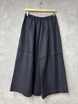 画像3: NATURAL LAUNDRY 　 40Lバレルタックワイドパンツ　　490；ネイビー　サイズ2 (3)